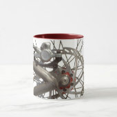 Koffie-Mok met rugwiel voor fiets Mok (Midden)