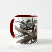 Koffie-Mok met rugwiel voor fiets Mok (Voorkant links)