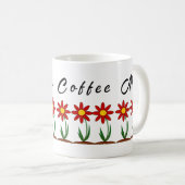 koffie-mok met schattige bloemen koffiemok (Voorkant rechts)