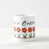 koffie-mok met schattige bloemen koffiemok (Center)