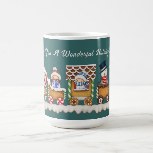 Koffie Mok met Schattigee peperkoek trein (Center)