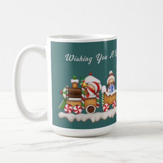 Koffie Mok met Schattigee peperkoek trein (Links)