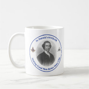 Koffie-mok met St. Patrick's #4 logo aan beide zij Koffiemok