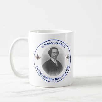 Koffie-mok met St. Patrick's #4 logo aan beide zij Koffiemok