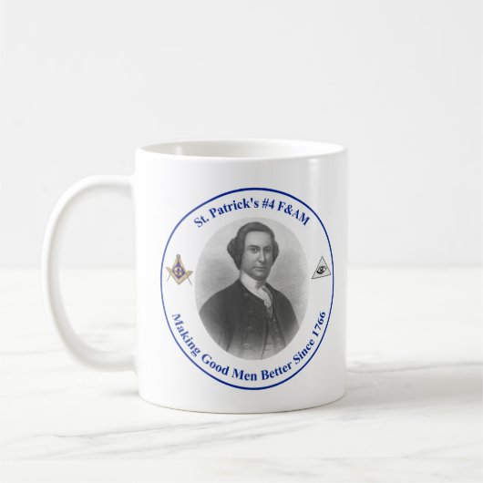 Koffie-mok met St. Patrick's #4 logo aan beide zij Koffiemok (Links)