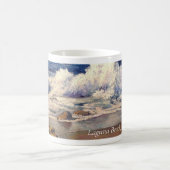 Koffie mok met strand afbeelding (Center)