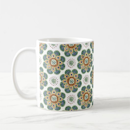 Koffie Mok met tegel Design (Links)