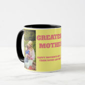 Koffie-Mok met tekst en foto voor Moederdag Mok (Voorkant links)