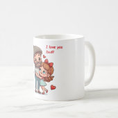 Koffie mok met toewijding voor papa. (Voorkant rechts)