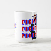 Koffie mok met Trumps "VECHTGEVECHT" afbeelding! (Center)