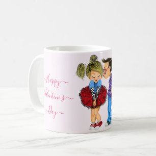 Koffie-Mok met Valentijnsdag uit parasale liefde Koffiemok