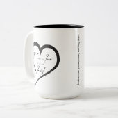 KOFFIE-MOK MET VERLIES TWEEKLEURIGE KOFFIEMOK (Voorkant links)