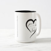 KOFFIE-MOK MET VERLIES TWEEKLEURIGE KOFFIEMOK (Voorkant rechts)