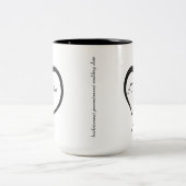 KOFFIE-MOK MET VERLIES TWEEKLEURIGE KOFFIEMOK (Center)