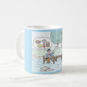 Koffie-Mok met vissers Koffiemok (Voorkant links)