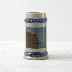 Koffie-mok met vuurtoren foto bierpul