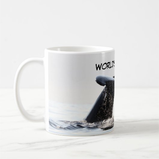 Koffie mok met walvis fluke (Links)