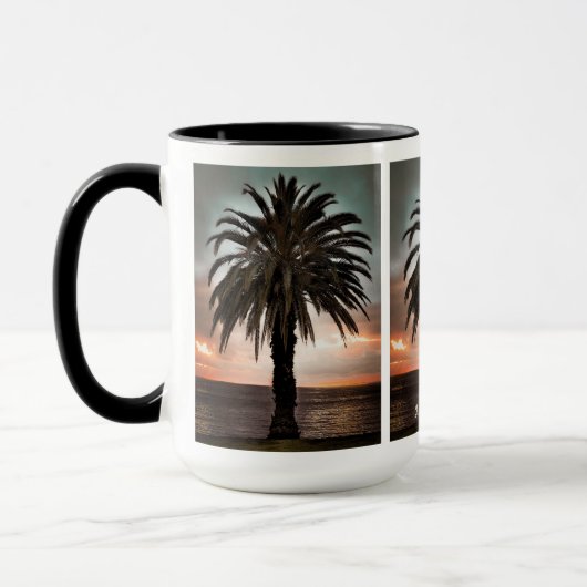 Koffie-Mok Mijn beste levenspalmboom en zonsonderg Mok (Links)