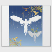 Koffie mok: Mooie en gracieuze engelen Cadeaupapier (Vlak)