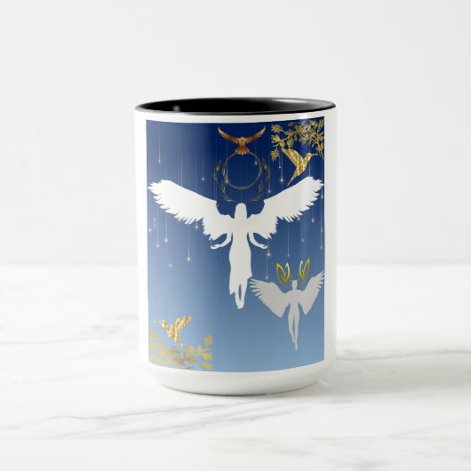 Koffie mok: Mooie en gracieuze engelen Mok (Midden)