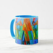 Koffie-Mok-Murano Glass Oranje Mok (Voorkant links)