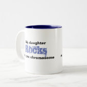 Koffie mok "My daughter rocks an extra" (Voorkant links)