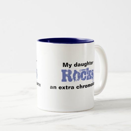 Koffie mok "My daughter rocks an extra" (Voorkant rechts)