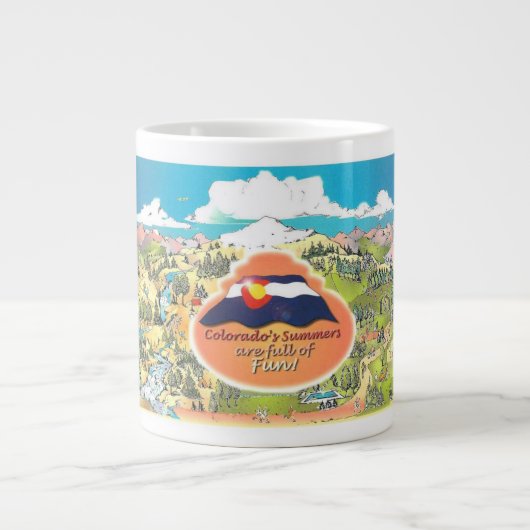 Koffie-mok om je dag geweldig te maken! grote koffiekop (Voorkant)