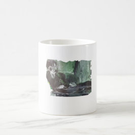 Koffie mok op de feestdag bij de Kantoor