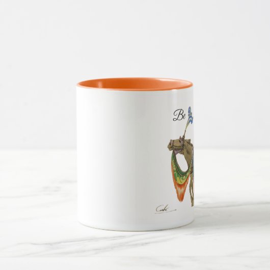 Koffie-Mok, oranje, schattige, kleurrijke ezel Mok (Midden)