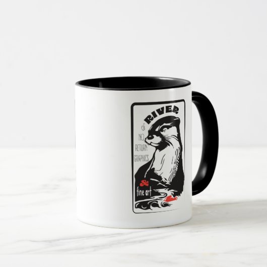 koffie-mok otterrivier mok (Voorkant rechts)