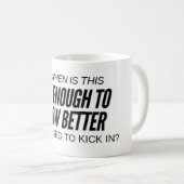 Koffie Mok - oud genoeg (Voorkant rechts)