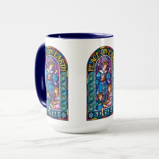 Koffie mok Peace-on-Earth Pre-Raphaelite Kerstmis (Voorkant links)