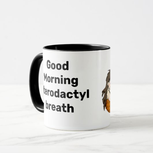 Koffie Mok (Pterodactyl adem) (Voorkant links)