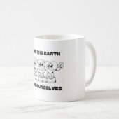 Koffie mok - Red de aarde (Voorkant rechts)