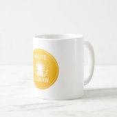 Koffie mok rond logo (Voorkant rechts)