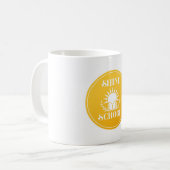 Koffie mok rond logo (Voorkant links)