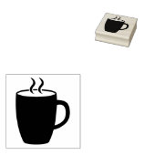 Koffie Mok Rubber Stamp Rubberstempel (Gestempeld)