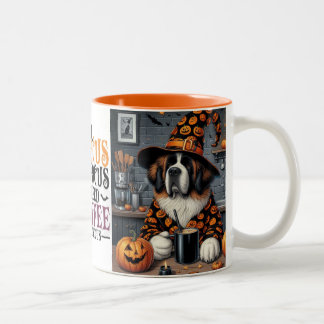 Koffie Mok Saint Bernard Halloween kunst