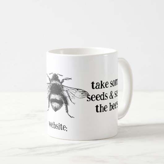 Koffie Mok - Save the bee's (Voorkant rechts)