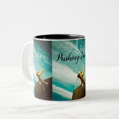 Koffie Mok, Schaats boarding Tweekleurige Koffiemok (Voorkant links)