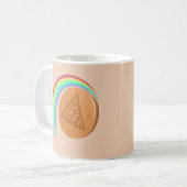 Koffie Mok Spel Dalgona Driehoek Smelten Regenboog (Voorkant links)