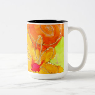 Koffie-Mok Tea Cup Lovitude BE Tweekleurige Koffiemok