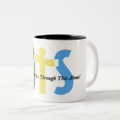 Koffie-Mok Tweekleurige Koffiemok (Voorkant rechts)