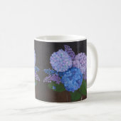 Koffie Mok - Vaas van Hortensia's (Voorkant rechts)