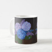 Koffie Mok - Vaas van Hortensia's (Voorkant links)