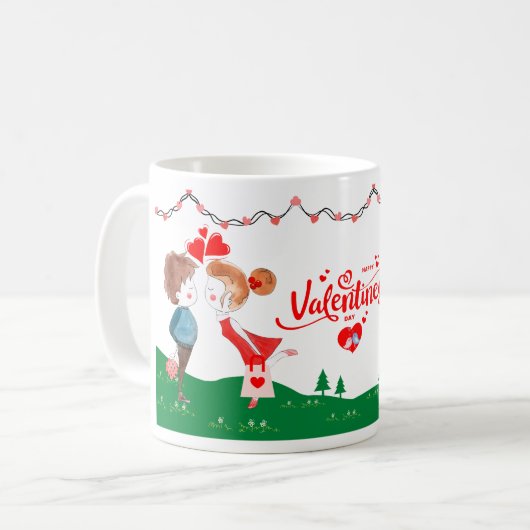 Koffie Mok Valentijnsdag (Voorkant links)