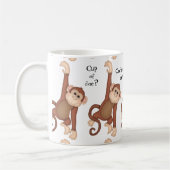 Koffie-Mok van apen en Gezegden Koffiemok (Links)