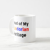 koffie - mok van het ecuadoraanse erfgoed (Voorkant links)