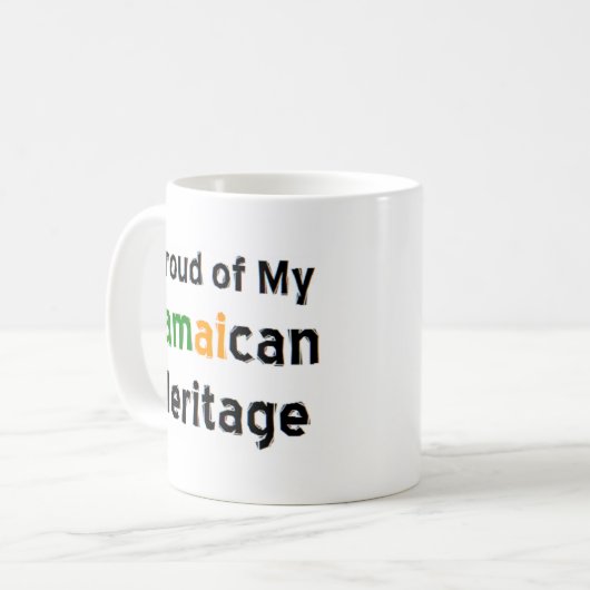 koffie - mok van het jamaicaanse erfgoed (Voorkant links)